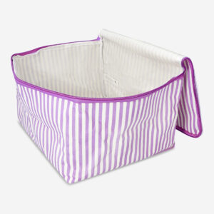 Checkered storage box with zipper - Image 2