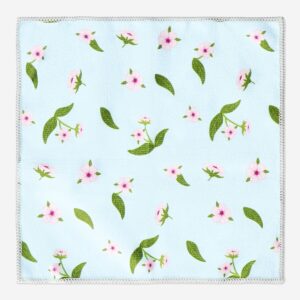 Cherry blossom microfiber kitchen cloths - 5 pcs - Image 3
