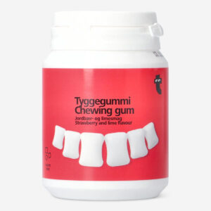 Chewing gum. Strawberry and lime flavour