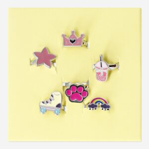 Children's adjustable rings with icons - 6 pcs - Image 2