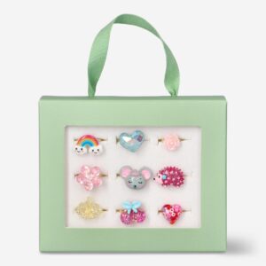 Children's rings with cute motifs - 9 pcs
