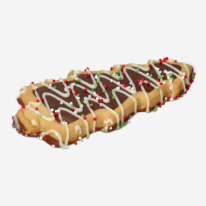 Christmas tree cookies with cream and sprinkles - Image 2