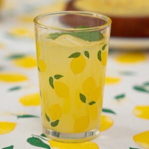 Drinking glass with lemons - 220 ml