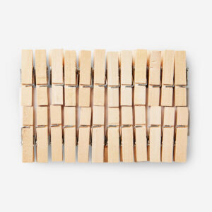 Small Wooden Clothes Pegs - 24 pcs