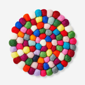 Multi-Colour Felt Coaster - 19 cm - Image 1