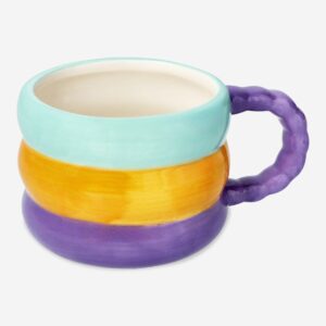 Colourful mug with bubble handle - 400 ml - Image 1