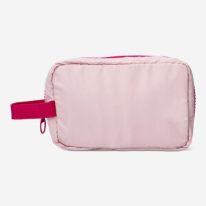 Pink cosmetic bag with strap - Image 3