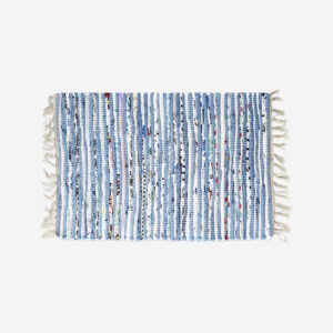 Cotton rug with fringes - Image 1