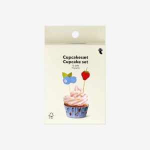 Berry cupcake decoration set - 15 pcs - Image 2
