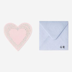 Cut out heart card with envelope - Image 2