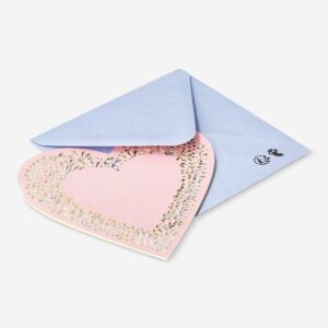 Cut out heart card with envelope - Image 3