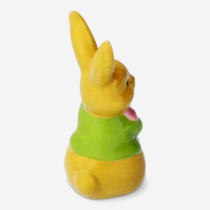 Decorative ceramic rabbit with Easter egg - Small - Image 3