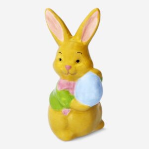 Decorative ceramic rabbit with Easter egg - Small - Image 2