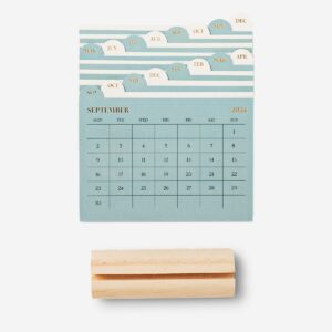 Desk Calendar with Wooden Holder - English - Image 2