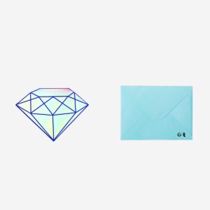 Diamond card with envelope - Image 2