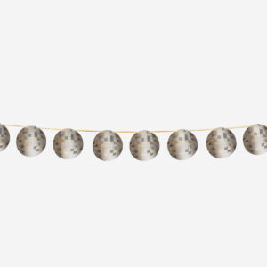 Disco ball paper garland - 300 cm - Image 1
