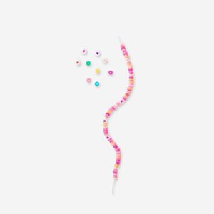 Bead set with string - Colourful beads and hearts - Image 3
