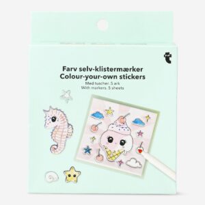 DIY stickers with markers