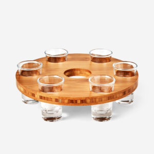 Drink tray with 6 shot glasses - Image 2