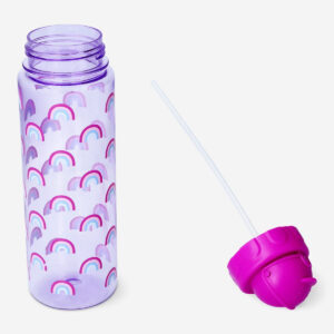 Drinking bottle with rainbows and straw - 700 ml - Image 3