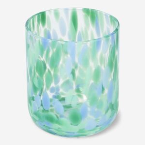 Drinking glass with blue dots - 340 ml - Image 1