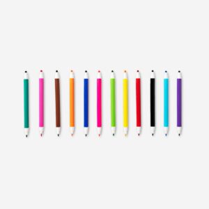 Dual tip felt markers - 12 pcs - Image 2