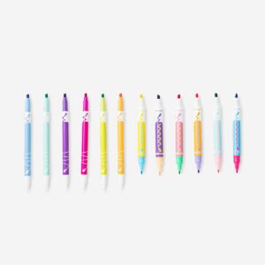 Dual-tip markers with colour changing effect - 12 pcs - Image 2