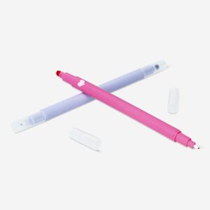 Dual-tip markers with fineliners and stamps - 12 pcs - Image 3