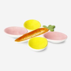 Egg dish with carrot design - Image 1