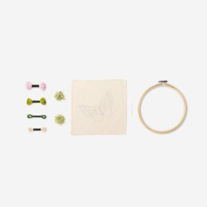 Embroidery kit with thread and beads - Image 2