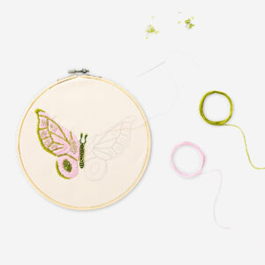 Embroidery kit with thread and beads - Image 3