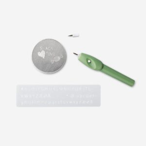 Engraving pen. With stencils and a replaceable tip - Image 1