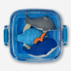 Sea animal erasers in box - 3 pcs