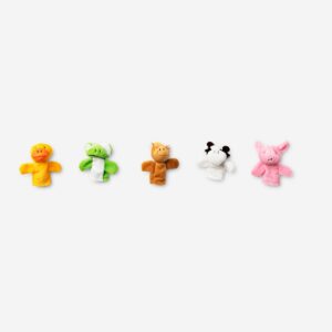 Farm animals finger puppets - 5 pcs - Image 1