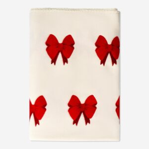 Fleece blanket with bow print - Image 3