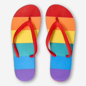 Rainbow Flip-Flops - Size 36-37 - Image 1