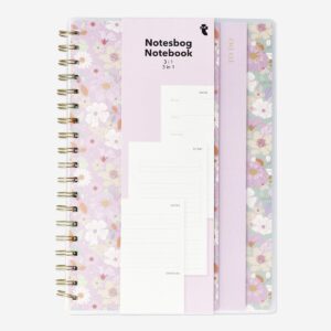 Floral 3-in-1 notebook - English - Image 1