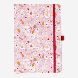 Floral bullet planner with pen holder - A5 - Image 1