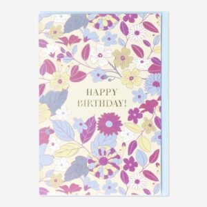 Floral card with envelope - Image 1