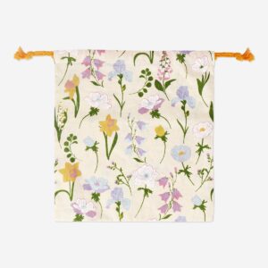 Floral cotton gift bag - Large