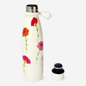 Floral drinking bottle with silicone strap - 480 ml - Image 3