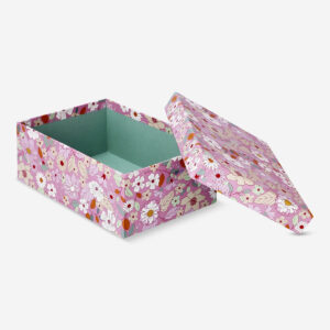 Floral paper storage box - Small - Image 2