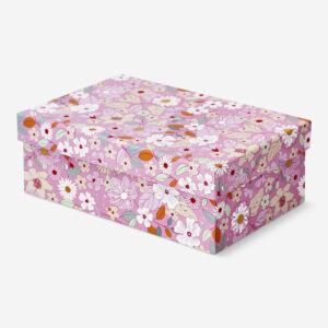 Floral paper storage box - Small - Image 1
