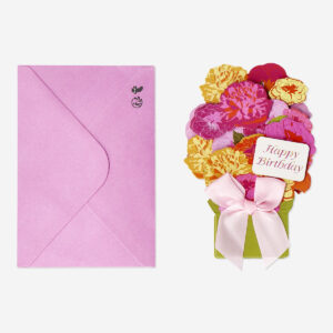 Flower bouquet card with envelope - Image 2