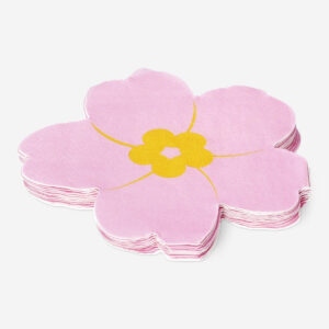 Flower shaped napkins - 16 pcs - Image 2