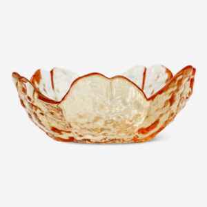 Flower shaped orange tealight holder - Image 2