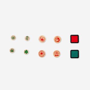 Flower stamps set - 8 pcs - Image 3