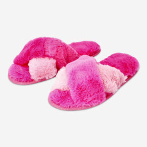 Fluffy Pink Slippers - 39/40 - Image 2