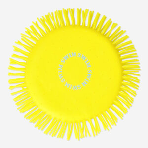 Floating flying disc for water play