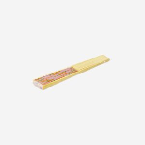Foldable bamboo fan with pineapple print - Image 2